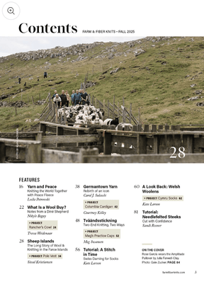 Long Thread Media Magazines Farm & Fiber Knits Magazine, Fall 2025