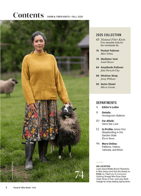 Long Thread Media Magazines Farm & Fiber Knits Magazine, Fall 2025