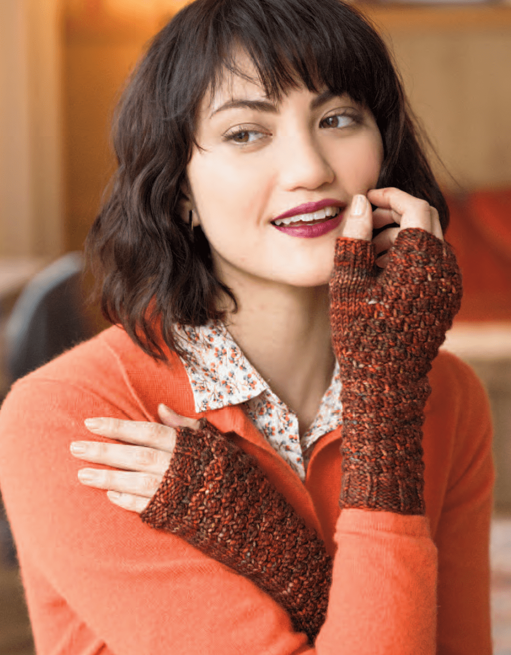 Malabrigo Yarn Digital Patterns Chelsea Market Fingerless Mitts Pattern by Christina Behnke, download