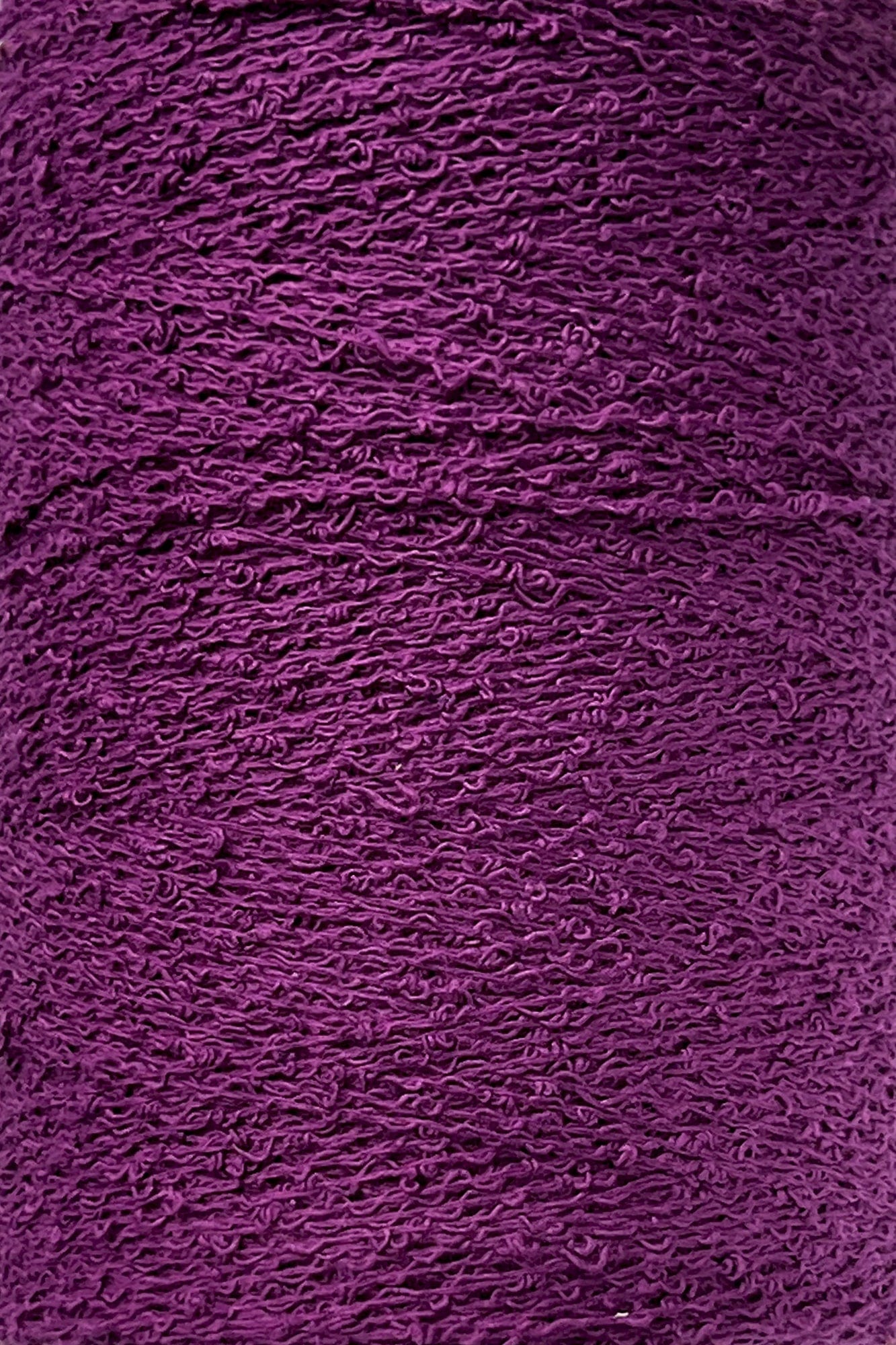 Maurice Brassard Yarn Magenta Cotton Bouclé Yarn | Tube