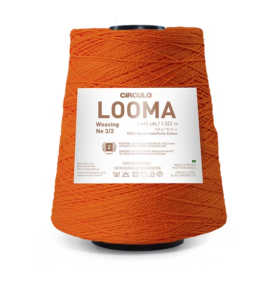 Supreme Corp. Yarn 3/2 Looma Circulo Mercerized Pearl Cotton Yarn | Large Cone
