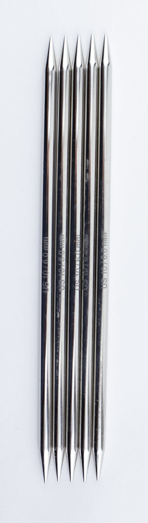 Accessories Unlimited Double-Point Needles US 10 (6 mm) Nova Platina Double-Point Knitting Needles