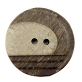 Dill Buttons of America, Inc Buttons 1" / Brown Two Tone Button