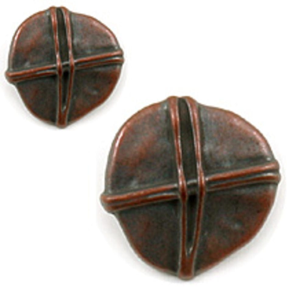 Dill Buttons of America, Inc Buttons Lg .875" Copper Rustic Button