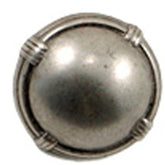 Dill Buttons of America, Inc Buttons Silver Tone Banded Dome Button