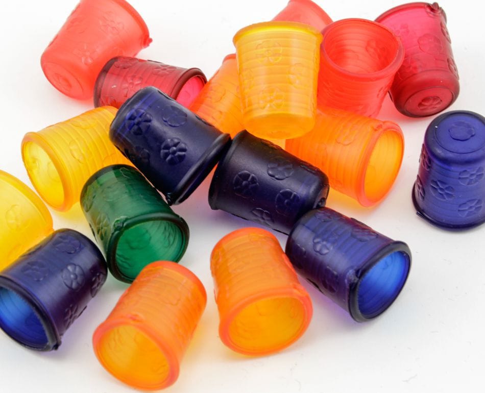 Dill Buttons of America, Inc Thimbles & Finger Guards Jelly Thimble 3/4" Assorted Colors