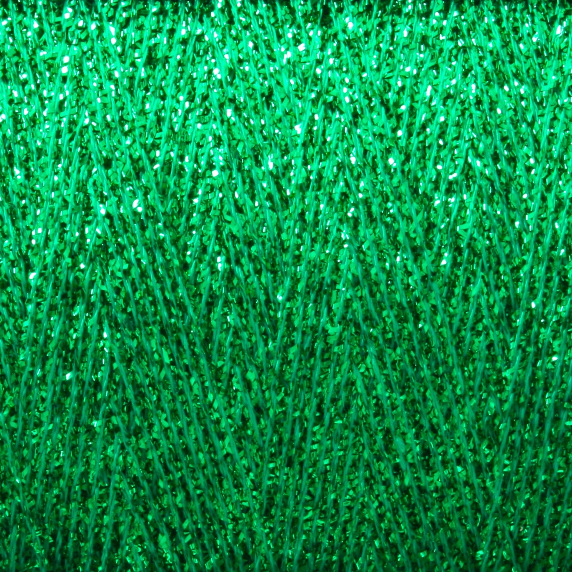 Huntingdon Yarn Mill, Inc. Yarn Emerald Green Astra Glow Metallic | Large Cone