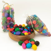 Indian Silk Shop Silk Fiber Multi-Color (dyed) Dyed Silk Cocoons