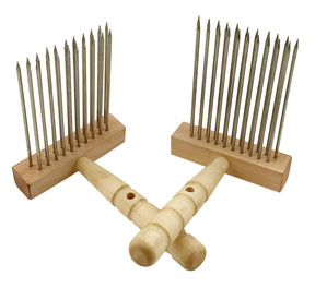 Sunrise Metal Works Combs Acorn Double Row Viking Combs