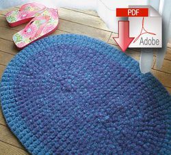 Crochet Rug Felted  Pattern download