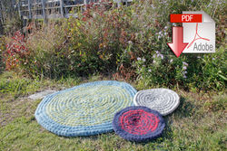 Water's Edge Felted Crochet Rug - Seguin  Collection - Pattern download