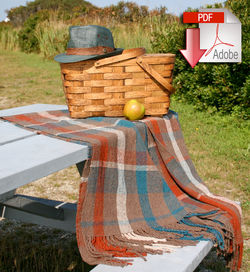 Woven Fall Picnic Blanket- Pattern download