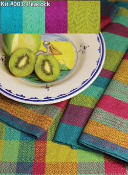 Organic Cottolin (Cotolin) Peacock Tea Towel Kit Number3