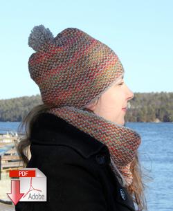 Telephone Line Set  Hat and Cowl Pattern Download