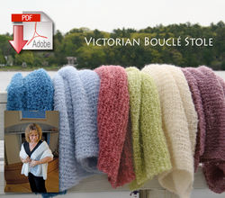 Victorian Boucle Stole  Pattern download