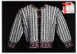 Traditional Albanian Cardigan  Pattern download Harrisville Designs