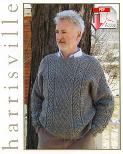 Braid and Lattice Pullover  Pattern download Harrisville Designs