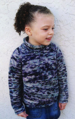 Childrenaposs Bulky Top Down Pullover by Knitting Pure and Simple