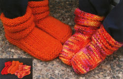 Children's Mukluk Slippers by Knitting Pure and Simple