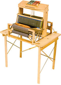 Leclerc Stand with Side Shelves for Dorothy or Voyageur 15 34quot 4 or 8 Shaft Table Loom no treadles