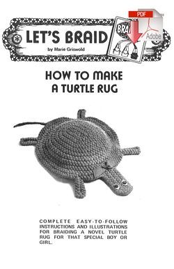How to Make a Braided Turtle Rug  Pattern download