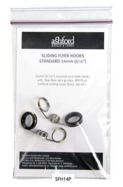 Ashford Sliding Flyer Hook 14mm  Packaged 2pc