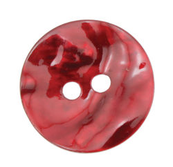 Red Pearl Button 3/4" 
