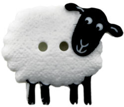 Sheep Button 78quot