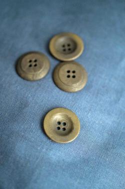 Corozo  Tagua Khaki Button