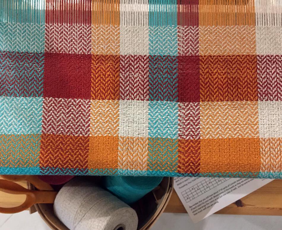 Weaving Kits Organic Cottolin Cotolin Tea Towel Kit Santa Fe Number9
