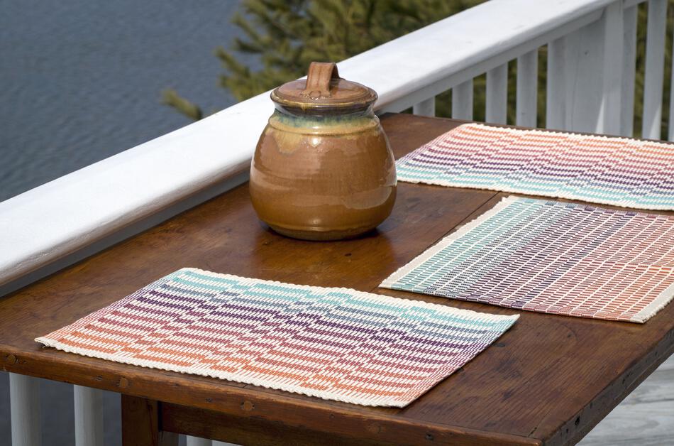 Weaving Patterns Lovely Day Rep Weave Placemats  Download