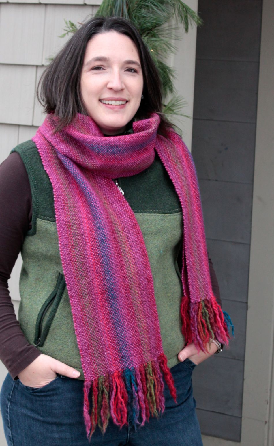 Weaving Patterns Chill Chaser Woven Scarf