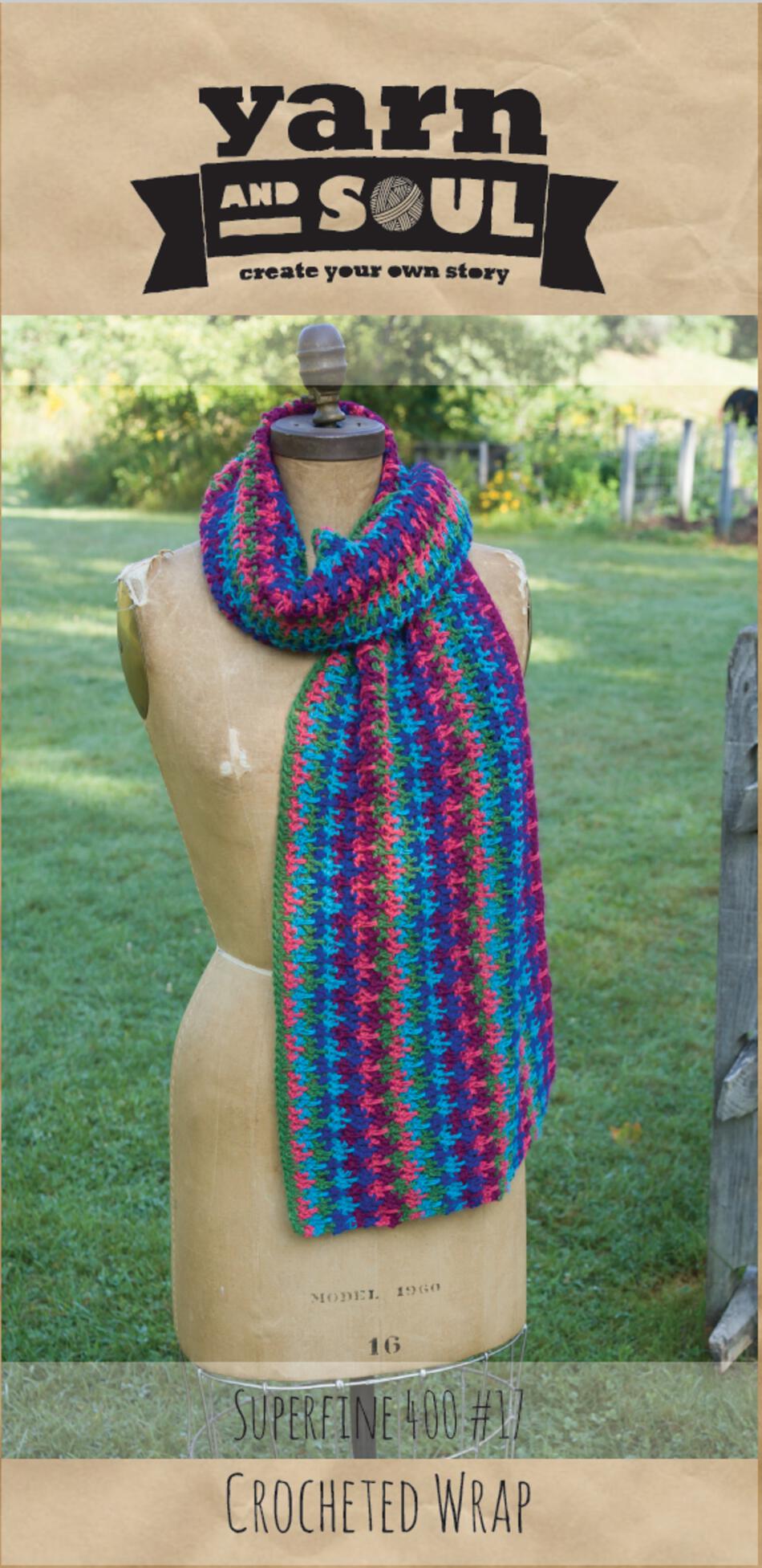 Knitting Patterns Crocheted Wrap Pattern by Yarn and Soul