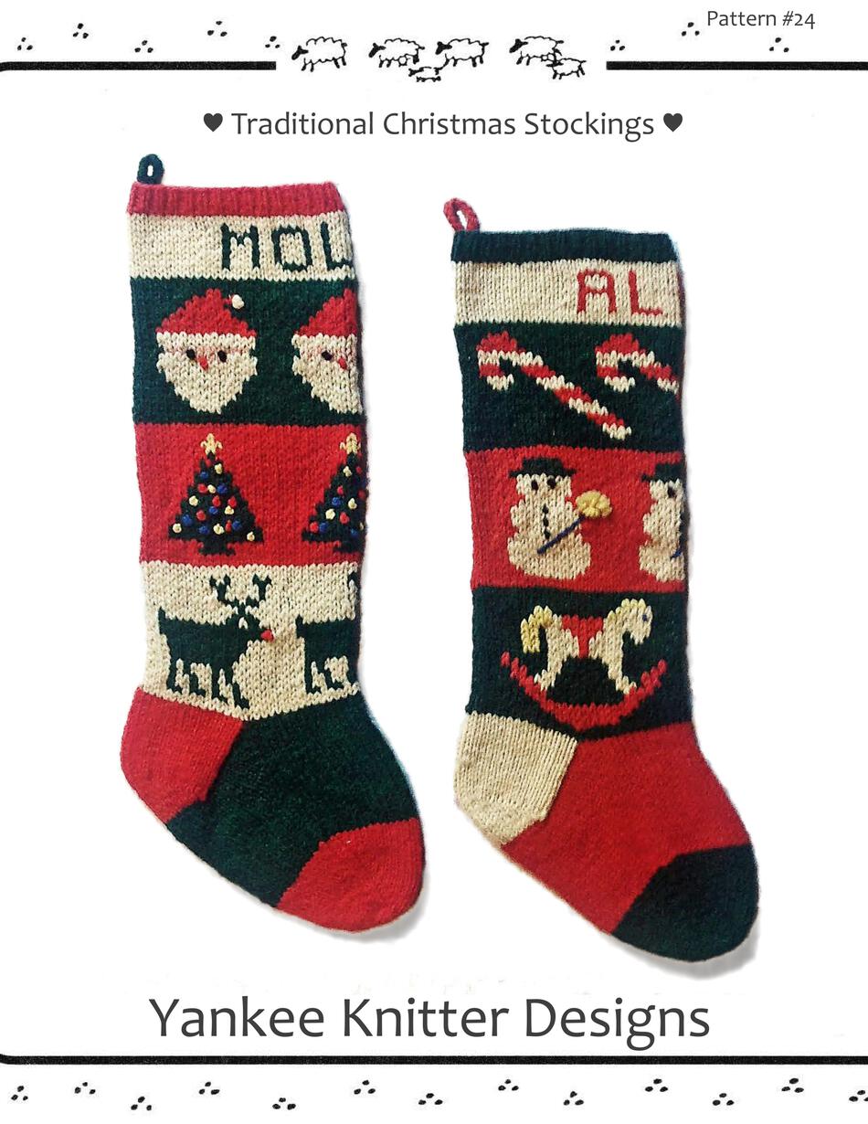 Traditional Christmas Stockings  Yankee Knitter 