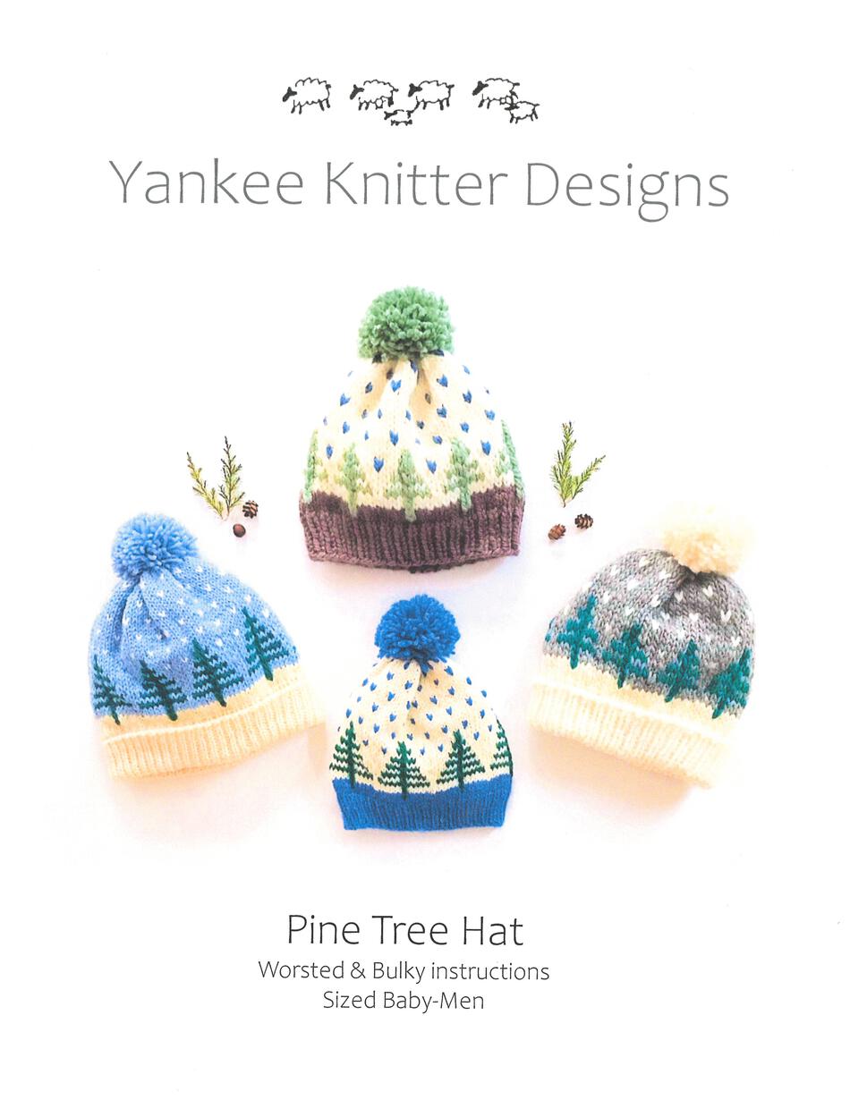 Knitting Patterns Pine Tree Hat  Yankee Knitter