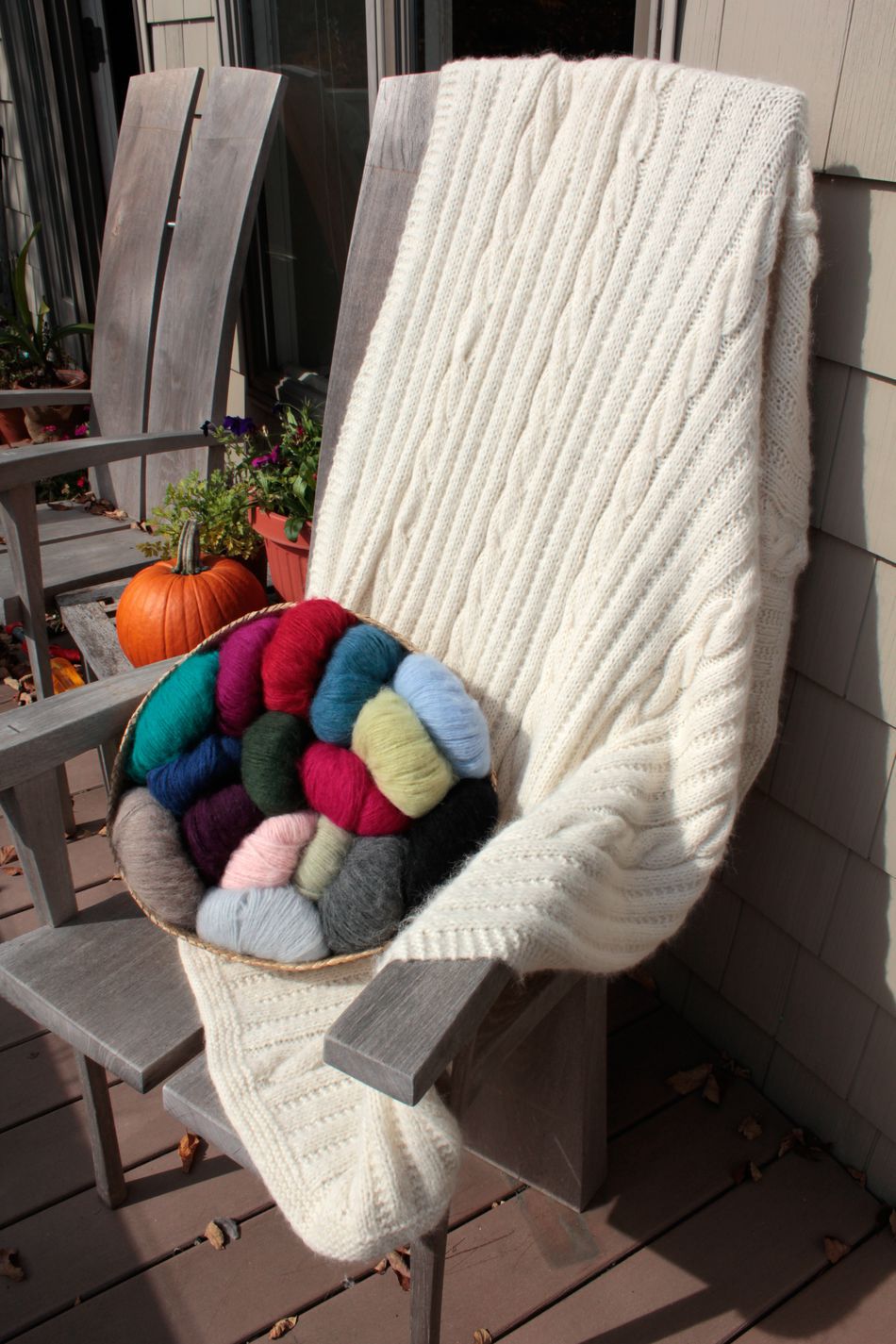 Knitting Patterns Cabled Afghan