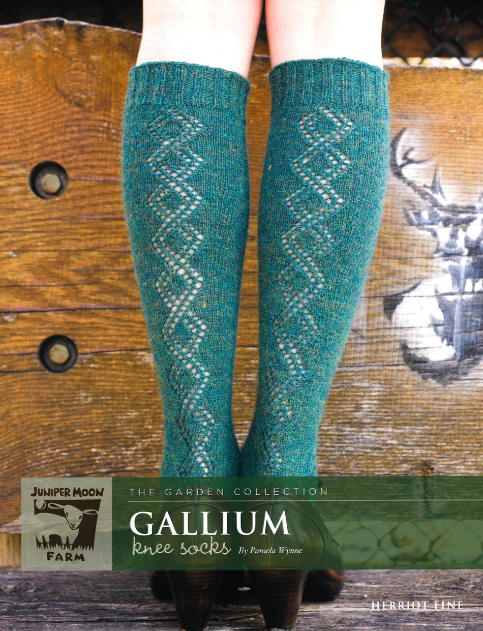 Knitting Patterns Herriot Fine Gallium Knee Socks
