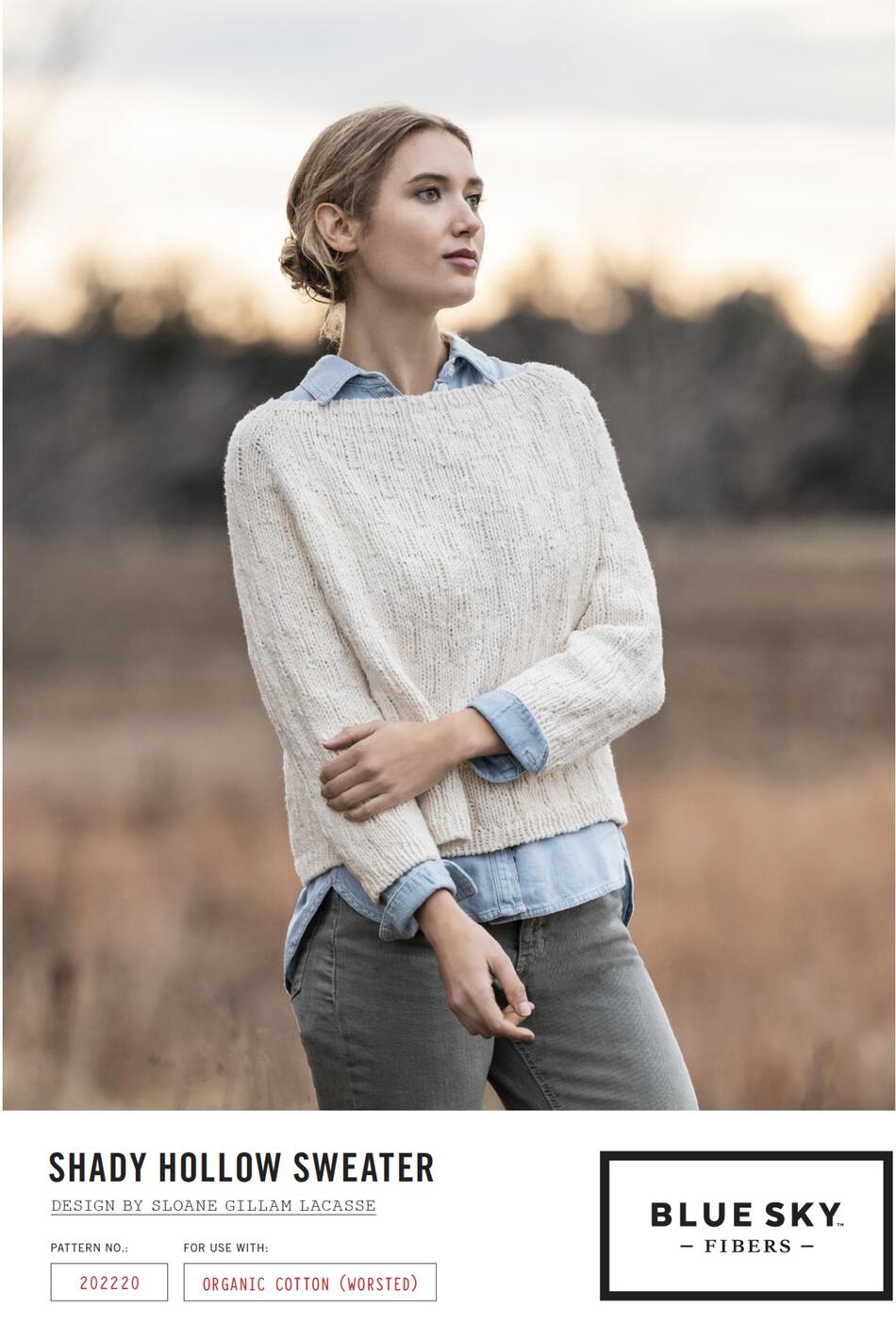 Knitting Patterns Shady Hollow Sweater  Download