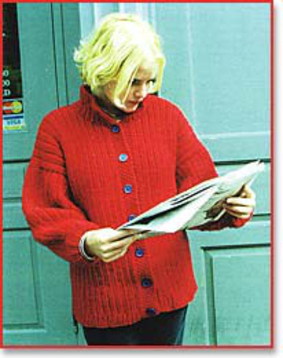 Knitting Patterns Peace Fleece Ribbed Jacket Sweater Pattern