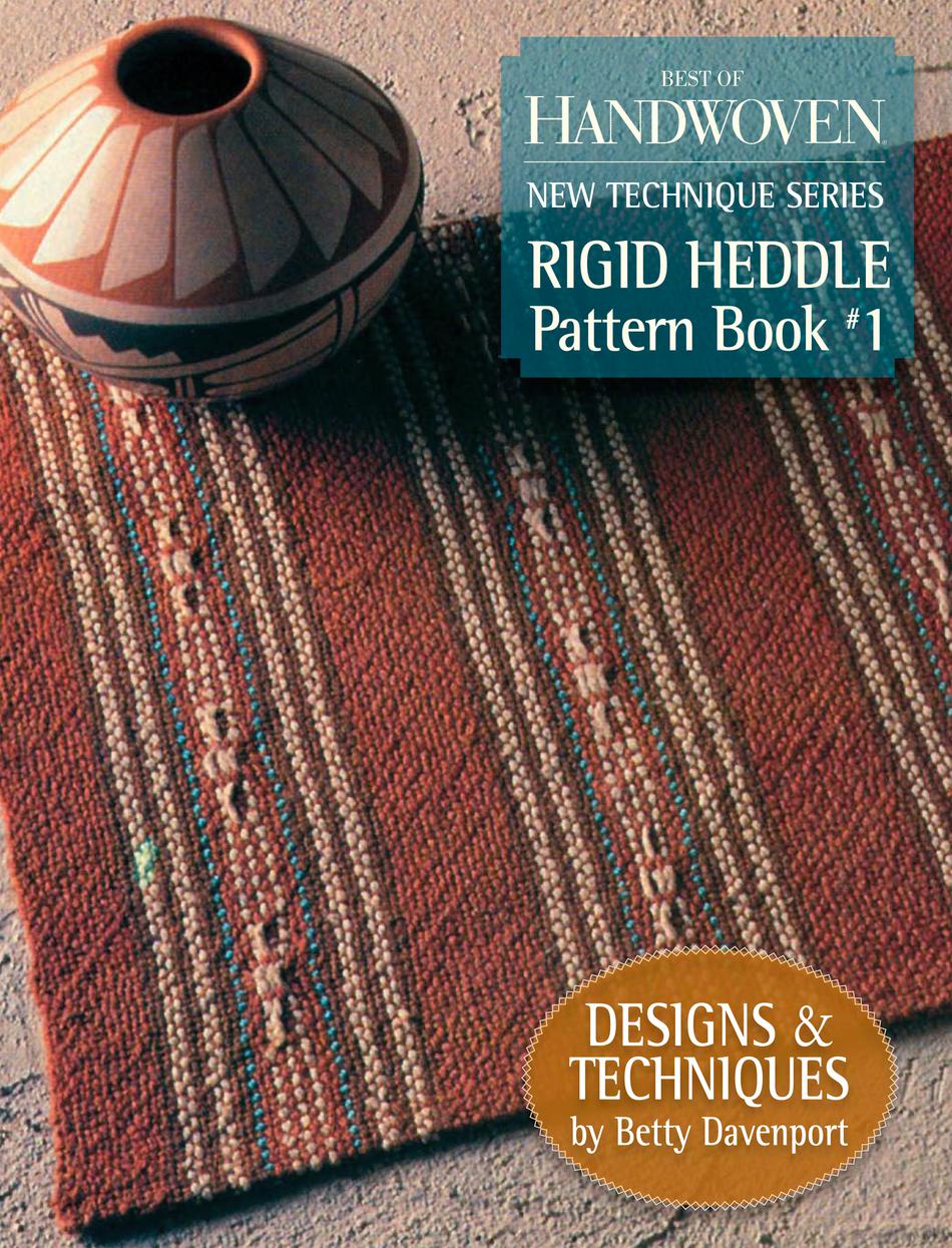 Weaving Books Best of Handwoven Rigid Heddle Pattern Book 1   New Technique Series  eBook Printed Copy