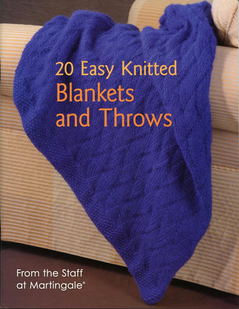 Knitting Books 20  Easy Knitted Blankets and Throws