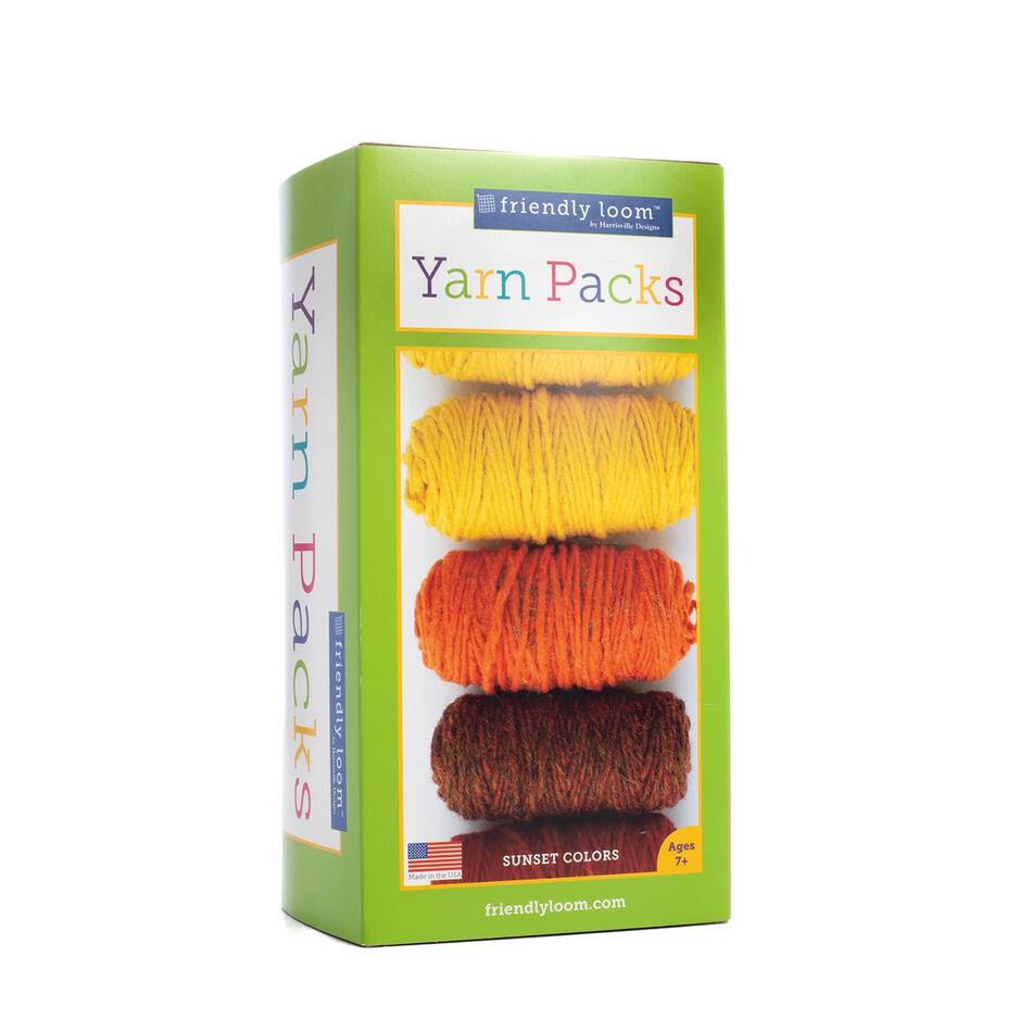 MultiCraft Kits Lap Loom Sunset Yarn Pack 6 Balls 