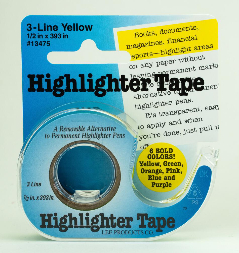 MultiCraft Equipment Highlighter Tape  Yellow