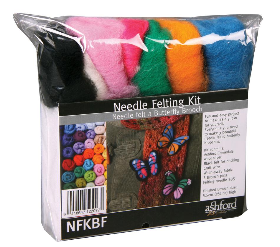 Felting Kits Ashford Needle Felting Kit  Butterflies