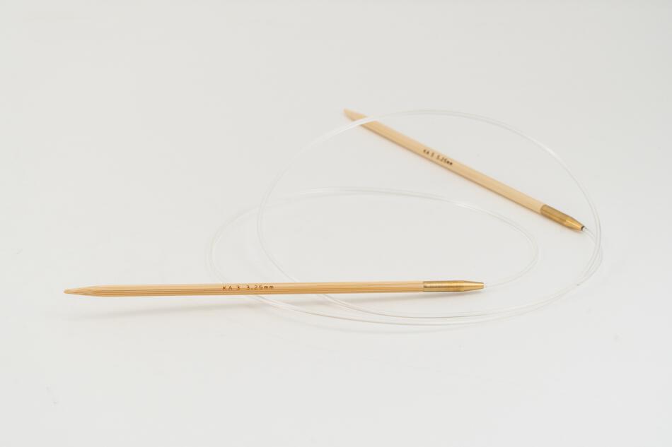 Knitting Equipment 36quot Circular Bamboo Knitting Needles Size 3 Shirotake by KA Seeknit