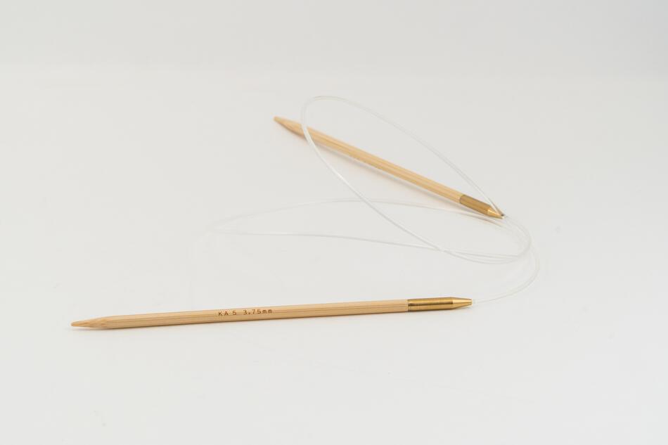 Knitting Equipment 36quot Circular Bamboo Knitting Needles Size 5 Shirotake by KA Seeknit