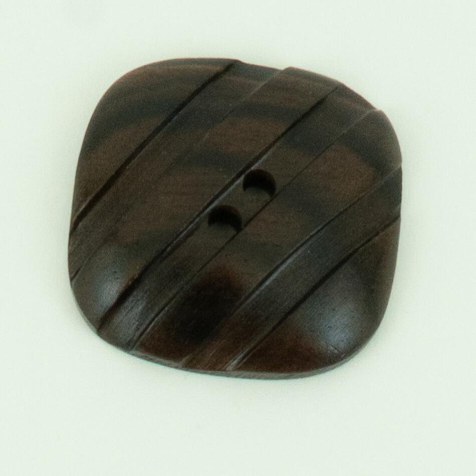MultiCraft Equipment Kamagong Wood Grooved Square Button