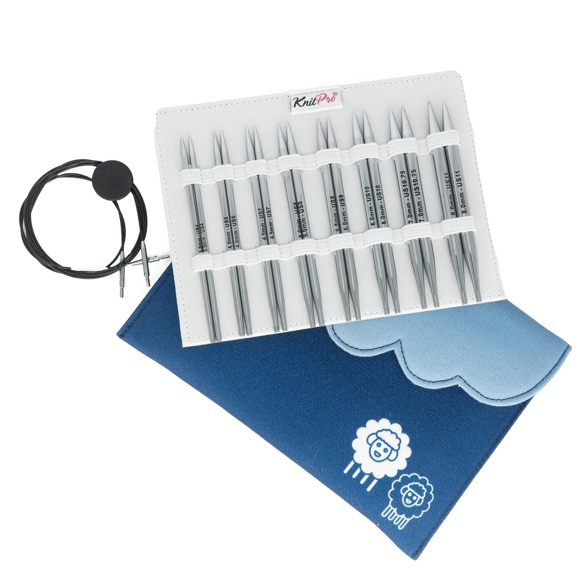 Accessories Unlimited Interchangeable Needle Sets Deluxe Nova Platina Interchangeable Circular Knitting Needle Sets