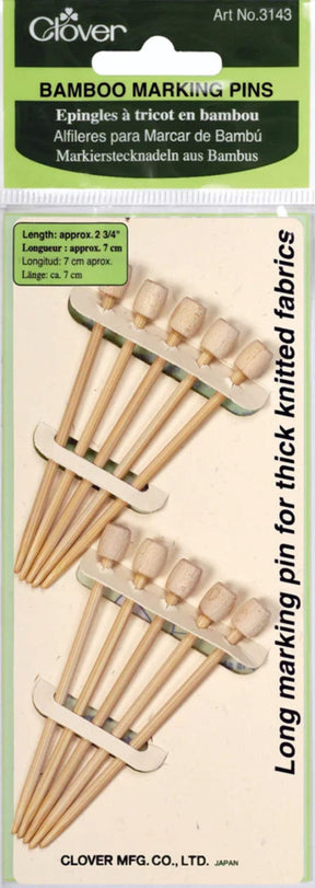 Accessories Unlimited Marking Pins Clover Bamboo Marking Pins