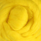 Ashford Handicrafts Limited Dyed Wool Fiber Yellow Corriedale New Zealand Wool Fiber to Spin and Felt (sold by the ounce)